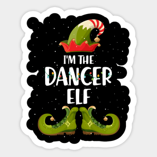 Im The Dancer Elf Christmas Sticker